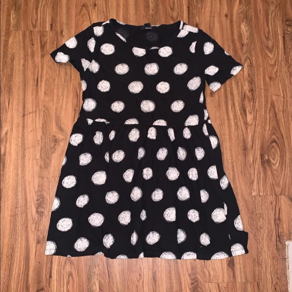 F21 polkadot babydoll dress
